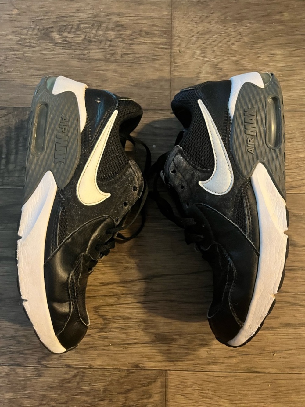 Black/White Youth Nike Air Max